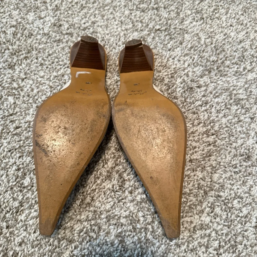 Vince Beige Textured Mules - Picture 6 of 6